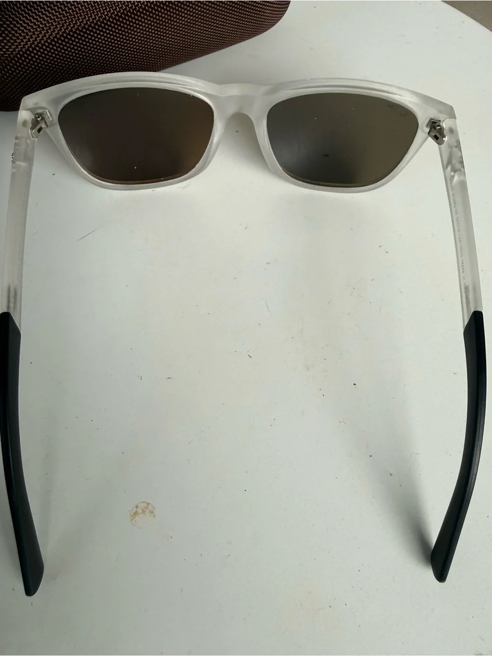 Maui Jim Clear Frame Sunglass Lenses with Blue Mirrors